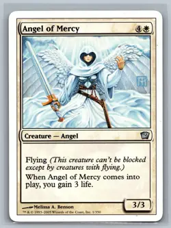 Magic The Gathering 9th Edition Angel of Mercy #1/350 MTG TCG CCG Ninth - Image 1