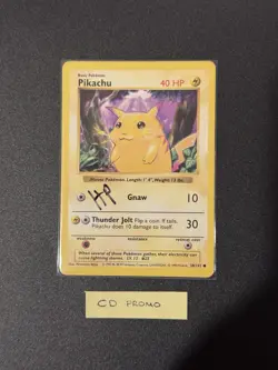 1999 Pokemon Shadowless Base Set CD Promo Pikachu 58/102 - Image 5