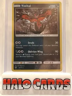 PACK FRESH Yveltal 54/73 Holo Rare Shining Legends Sun & Moon Pokemon 2017 G - Image 1