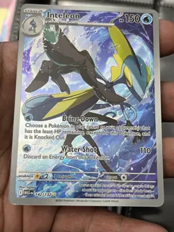 Inteleon 142/132 Mega Evolution Illustration Rare Pokemon TCG MINT 2025 holo - Image 5