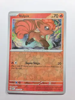 Vulpix 037/165 Sv: Scarlet And Violet 151 Reverse Holo Common Near Mint Pokemon - Image 1