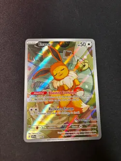 Prismatic Evolutions Pokemon Center ETB Promo -Eevee #173- Pokemon Center Stamp - Image 1