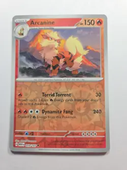 Arcanine 059/165 Scarlet & Violet 151 - Reverse Holo Uncommon Near Mint Pokemon - Image 1