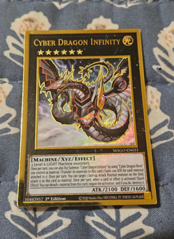 Cyber Dragon Infinity GOLD Rare Alternate Art - MAGO-EN033 Yugioh - Image 1