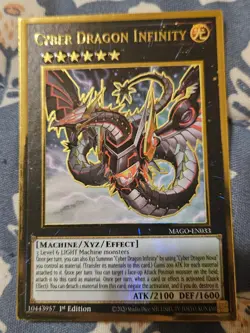 Cyber Dragon Infinity GOLD Rare Alternate Art - MAGO-EN033 Yugioh - Image 3