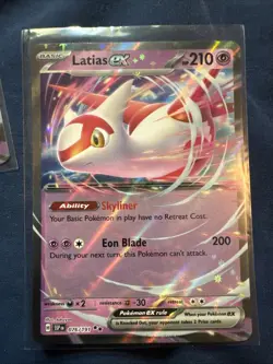 Latias EX 076/191 Double Rare Surging Sparks Holo Pokemon Card English TCG NM - Image 1
