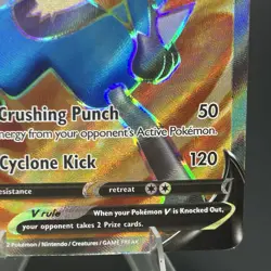 Lucario V SWSH213 Black Star Promo Full Art Sword & Shield Pokemon Holo Card - Image 4