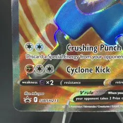 Lucario V SWSH213 Black Star Promo Full Art Sword & Shield Pokemon Holo Card - Image 5