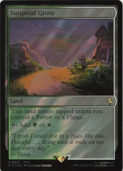 Sunpetal Grove (Surge Foil) - FOIL - R Commander: FINAL FANTASY 432 - MTG - Image 1