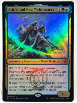Adrix And Nev Twincasters NM/M* FOIL Commander 2021 - 111/249 mtg -UnltdCards - Image 1