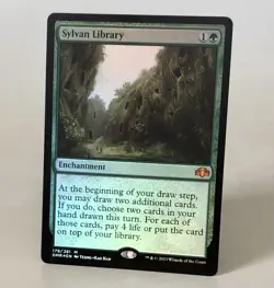 MTG Sylvan Library - Foil - DMR NM - Image 1