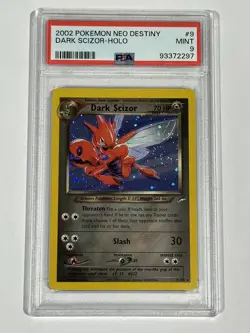 2002 Pokemon Neo Destiny - Dark Scizor Holo #9 MINT PSA 9 - Image 1