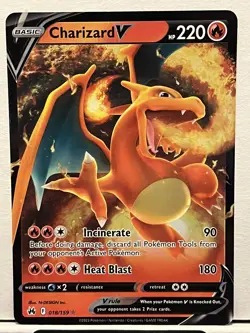 (x4) Pokemon TCG Charizard V Crown Zenith 018/159 Holo Ultra Rare - Image 4
