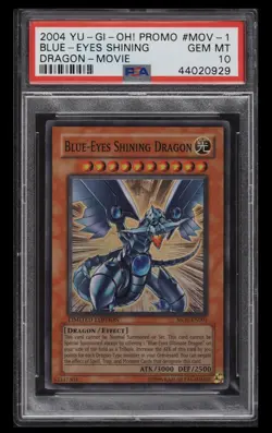 2004 Yu-Gi-Oh! Power of the Duelist Blue-Eyes Shining Dragon #MOV-EN001 PSA 10 - Image 1