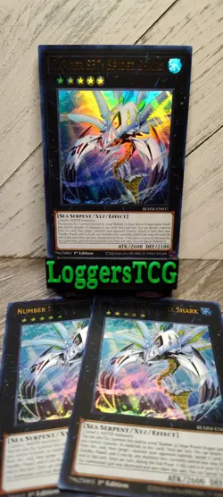 Yu-Gi-Oh! Number S37: Spider Shark x3 / BLMM EN037 1st Edition NM - Image 1