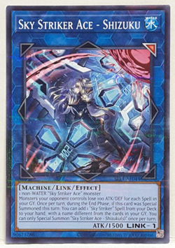 Yugioh Asia English Sky Striker Ace - Shizuku (Alt Art) SLF1-AE044 Parallel Rare - Image 1