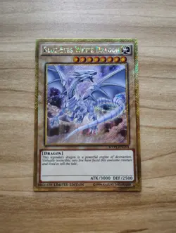 Yu-Gi-Oh - Blue Eyes White Dragon - Gold Secret Rare - MVP1-ENGV4 - Image 1
