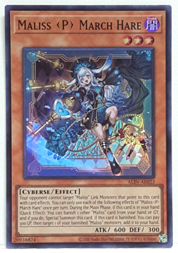 Yugioh Asian-English Maliss P March Hare ALIN-AE023 Super Rare - Image 1