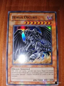 Horus Oscuro 1ST Edition ULTRA RARE PTDN-IT016 Nera Mint ITA DARK HORUS YUGIOH! - Image 1