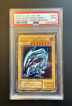 PSA 9 BLUE-EYES WHITE DRAGON LB-01 Ultra Rare 2000 LEGEND / B.E. yugioh Japanese - Image 1