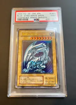 PSA 9 BLUE-EYES WHITE DRAGON LB-01 Ultra Rare 2000 LEGEND / B.E. yugioh Japanese - Image 2