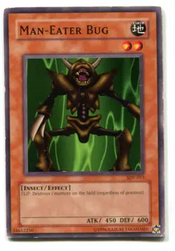 Yu-Gi-Oh! PLAYED/POOR Man Eater Bug Common englisch Menschenfresserkafer - Image 1