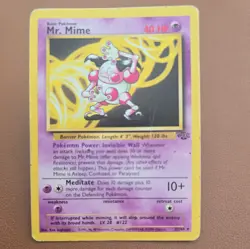 Pokemon TCG Jungle Mr. Mime Non-Holo Card 22/64 Unlimited 1999 WOTC - Image 1