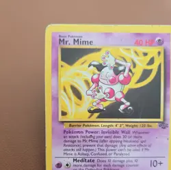 Pokemon TCG Jungle Mr. Mime Non-Holo Card 22/64 Unlimited 1999 WOTC - Image 4