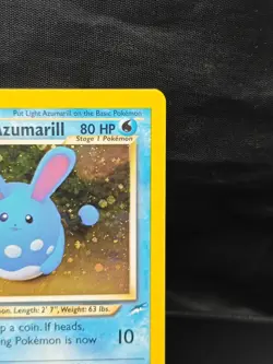 Pokemon TCG Light Azumarill Holo Card 13/105 Neo Destiny WOTC - Image 2