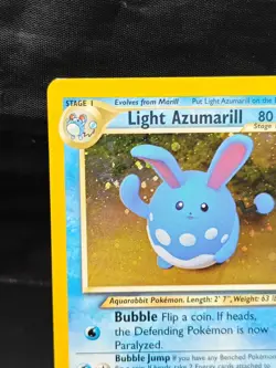 Pokemon TCG Light Azumarill Holo Card 13/105 Neo Destiny WOTC - Image 3