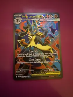 Mega Lucario EX 160/132 Full Art NM/M Mega Evolution Pokemon Card - Image 1