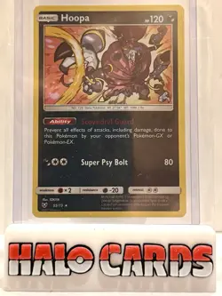 PACK FRESH Pokemon TCG Hoopa S&M Shining Legends 55/73 Holo Rare Card G - Image 1