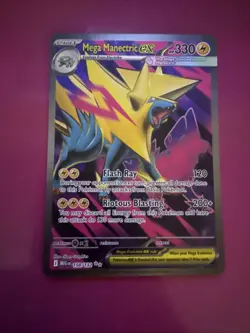 Mega Manectric EX 158/132 Full Art NM/M Mega Evolution Pokemon Card - Image 1