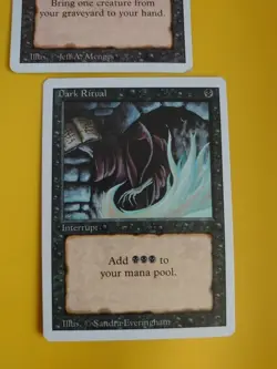 Dark Ritual & Raise Dead. Magic the Gathering 2 Card. Revised. Old Vintage. - Image 2