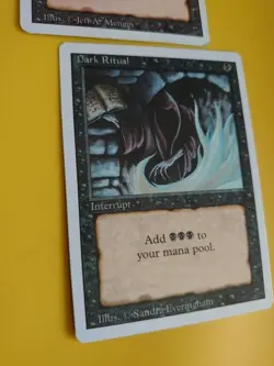 Dark Ritual & Raise Dead. Magic the Gathering 2 Card. Revised. Old Vintage. - Image 4