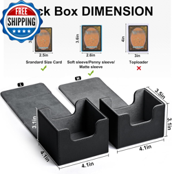 Card Deck Box for Trading Cards MTG Commander Deck Box Holds 120... - Image 3