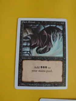 Dark Ritual & Unholy Strength. Magic the Gathering Card x Revised. Old Vintage. - Image 3