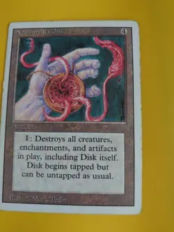 Nevinyrral's Disk. Artifact. Magic the Gathering Card. Revised. Old Vintage. - Image 2