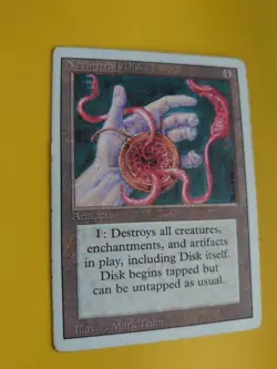 Nevinyrral's Disk. Artifact. Magic the Gathering Card. Revised. Old Vintage. - Image 3