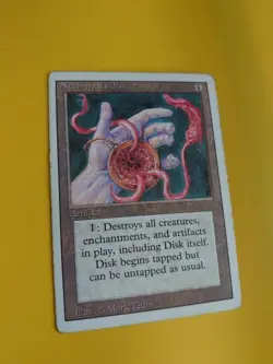 Nevinyrral's Disk. Artifact. Magic the Gathering Card. Revised. Old Vintage. - Image 4