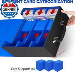 Trading Card Storage Box for Top Loader 1800 MTG Deck Box with Handle... - Image 5