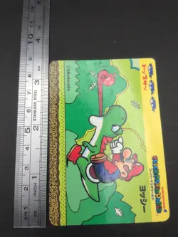 Mario Yoshi #6 Super Mario World BROS Card TOP SUN Nintendo 1992 Japan TCG C1 - Image 4