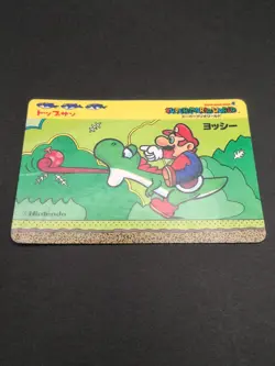 Mario Yoshi #6 Super Mario World BROS Card TOP SUN Nintendo 1992 Japan TCG C1 - Image 5