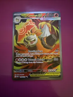 Mega Camerupt EX 156/132 Full Art NM/M Mega Evolutions Pokemon Card - Image 1