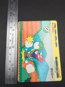 Mario Yoshi #5 Super Mario World BROS Card TOP SUN Nintendo 1992 Japan TCG C1 - Image 4