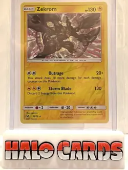 PACK FRESH Zekrom 35/73 Holo Rare Shining Legends 2017 Pokemon Card G - Image 1
