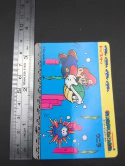 Mario Urchin #4 Super Mario World BROS Card TOP SUN Nintendo 1992 Japan TCG C1 - Image 4