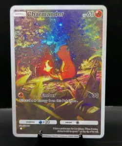 Pokemon TCG Pocket Charmander CUSTOM Holofoil Full Art Card With Texture - Image 1