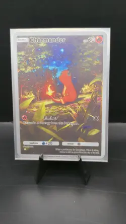 Pokemon TCG Pocket Charmander CUSTOM Holofoil Full Art Card With Texture - Image 3