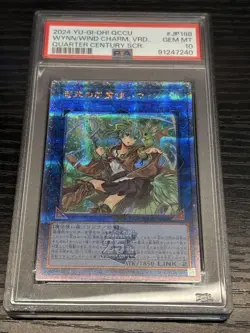 YuGiOh Wynn the Wind Channeler 25th Secret Rare PSA10 Japanese Card - Image 1